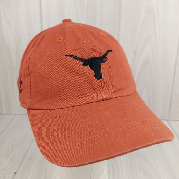 Vintage Texas Longhorns Hat Cap Strapback‎ Orange Black Logo Ahead Vintage Dad - Picture 5 of 7